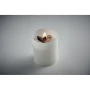 Candle | Plant based wax | Vanillad fragranced | 200g | With stones and wooden wick