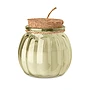 Kerze | Glas | 80 g Pflanzenwachs | Korkdeckel | Juteband | Vanilleduft