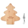 Cheeseboard set | Bamboo | Tree-shaped | Knife cheese spreader included