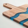 Tagliere | Legno di acacia | Dettaglio in resina epossidica | Prodotto naturale
