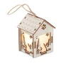 Kerstboom huisje | MDF hout | Lampje | Inclusief batterijen