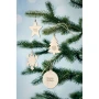 Decorazione natalizia | MDF e iuta | A forma di fiocco di neve