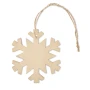 Decorazione natalizia | MDF e iuta | A forma di fiocco di neve