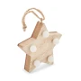 Luz de Navidad | Madera | Forma de estrella con bolas luminosas