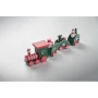 Houten kersttrein | 17,4 x 4,5 x 4,5 cm | Feestelijk