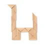 Puzzel & breinbreker | Hout | 24 stukjes | In een katoenen zakje | Milieuvriendelijk