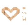 Puzzel & breinbreker | Hout | 24 stukjes | In een katoenen zakje | Milieuvriendelijk