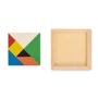 Puzzle tangram | Madera | 7 piezas | Con varios colores