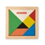 Puzzle tangram | Madera | 7 piezas | Con varios colores
