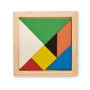 Puzzle tangram | Madera | 7 piezas | Con varios colores