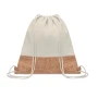 Drawstring bag | 160g/m2 twill cotton | Cork details