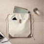 Drawstring bag | 220g/m2 | 2.5kg max | Recycled cotton | Constrating corners
