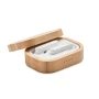 Ohrhörer | Bambus und ABS | Bluetooth 5.0 | 185 mAh Ladecase | Auto-pairing | 3 Stunden
