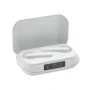 Écouteurs | ABS | Bluetooth 5.3 | Boîtier de charge 250 mAh | Écran LCD | Appairage automatique | 3 heures