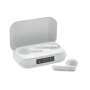 Écouteurs | ABS | Bluetooth 5.3 | Boîtier de charge 250 mAh | Écran LCD | Appairage automatique | 3 heures