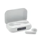 Écouteurs | ABS | Bluetooth 5.3 | Boîtier de charge 250 mAh | Écran LCD | Appairage automatique | 3 heures