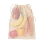 Borsa per alimenti | Cotone 140 g/m² & mesh cotone | 30x40cm | Chiusura con coulisse