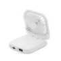 Desk fan | ABS | 16x8x1,5cm | Incl. power bank and adjustable neck strap
