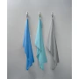 Handdoek | Fluweelzachte microfibre 200 g/m² | 160x80 cm | Dubbelzijdig | Met drukknoopsluiting aan bandje