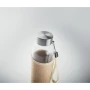 Drinking bottle in pouch | Glass | 500 ml | Engraving