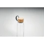 Water bottle | Glass | 500 ml | With bamboo lid & TPU holder