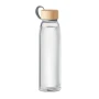Water bottle | Glass | 500 ml | With bamboo lid & TPU holder