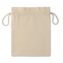 Medium drawstring bag | 105g/m2 Cotton | 25x32cm | Draw cord | Beige