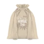 Medium drawstring bag | 105g/m2 Cotton | 25x32cm | Draw cord | Beige