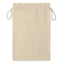 Großer Kordelzugbeutel | 105g/m2 Baumwolle | 30x47cm | Kordelzug | Beige