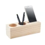 Desk stand | Wood | Incl. pen and phone holder & clover seeds