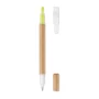 2-in-1-Kugelschreiber | Recycelter Karton | Inkl. Textmarker