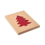 Portacubiertos | PET reciclado | Forma de árbol de Navidad | En caja kraft