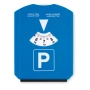 Ice scraper | Plastic | With built-in parking disc | Blue I Not available in Germany