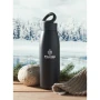 Thermos bottle | Recycled stainless steel & silicone | 400ml | Shake-activated thermal bottle