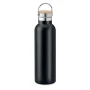 Thermosflasche | Edelstahl & Bambusdeckel | 750ml | Inkl. Henkel