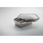 Lunch box | Recycled stainless steel | 850ml | 4 side clasp closure | Sustainable