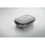 Lunch box | Recycled stainless steel | 850ml | 4 side clasp closure | Sustainable