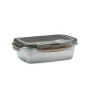 Lunch box | Recycled stainless steel | 850ml | 4 side clasp closure | Sustainable