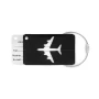 Etiqueta de equipaje | Aluminio | Cuerda metálica | Diseño de avión
