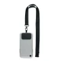Cordón para teléfono | Poliéster | 2x55cm | Con soporte para teléfono y hebilla de seguridad