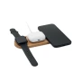 Wireless charging station | Bamboo | 15W | 3-in-1 | Smartwatch charger | TWS charger