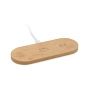Wireless charging station | Bamboo | 15W | 3-in-1 | Smartwatch charger | TWS charger
