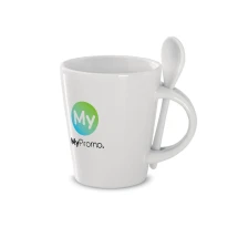 Mug | Stoneware | 300 ml | With spoon | Individual packing