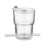 Tumbler | Glass | 400 ml | With removable straw