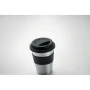 Bicchiere | Acciaio inossidabile | 350ml | Coperchio e impugnatura in silicone
