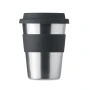 Bicchiere | Acciaio inossidabile | 350ml | Coperchio e impugnatura in silicone