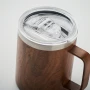 Becher | Edelstahl | 90% recycelt | Holzoptik