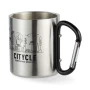 Thermos cup | Stainless steel | Carabiner handle | 220 ml