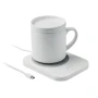 Set 2 en 1 chargeur sans fil et chauffe-tasse | Tasse en céramique avec couvercle | 250 ml | Charge rapide