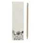 Bleistift mit Radiergummi | Naturholz | In Samentasche aus Papier
